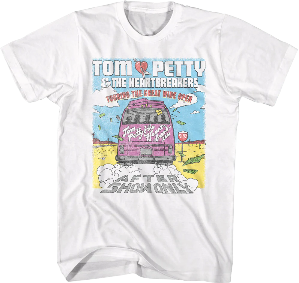 Touring The Great Wide Open Tom Petty & The Heartbreakers T-Shirt