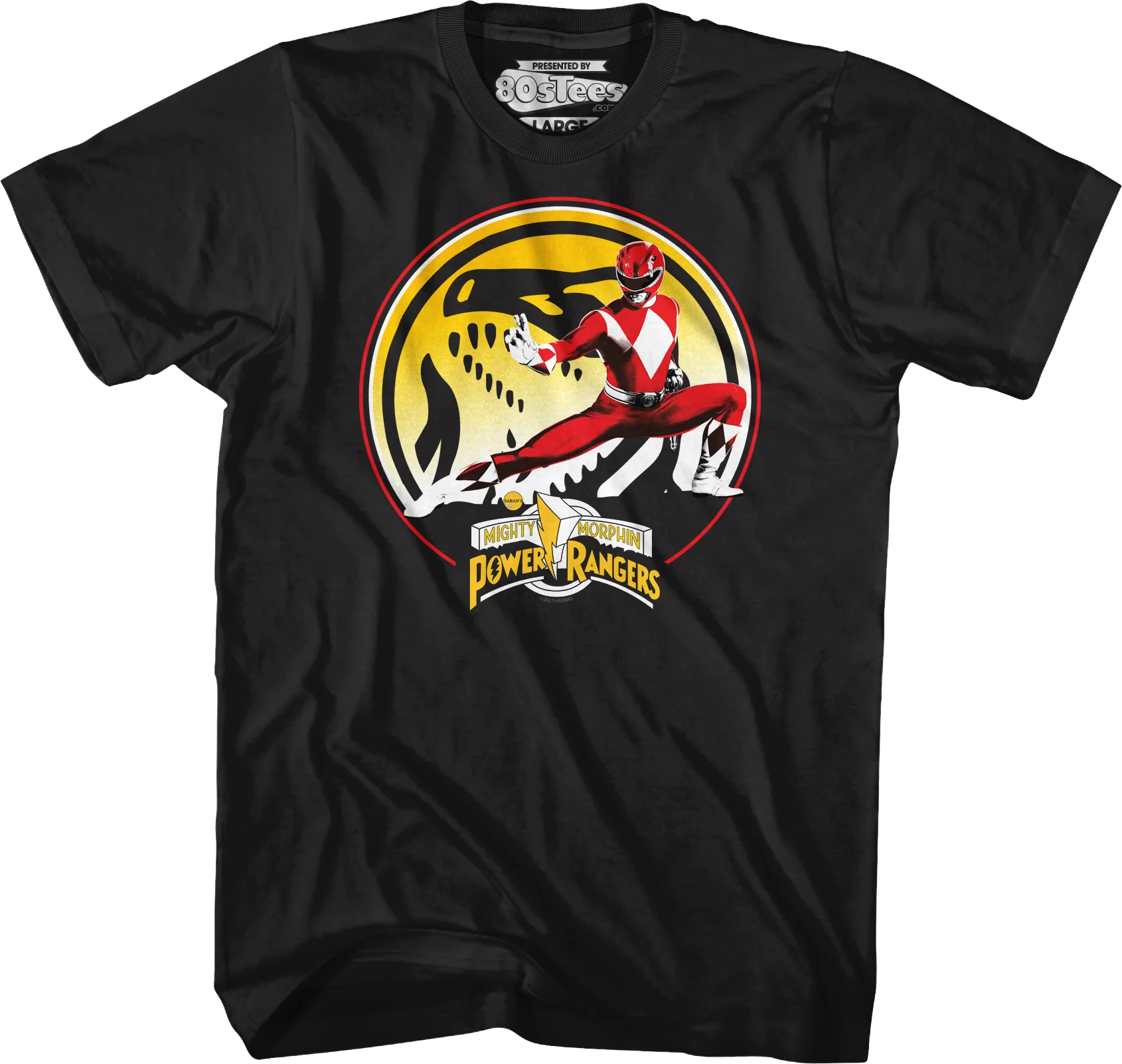 Tyrannosaurus Power Coin Mighty Morphin Power Rangers T-Shirt