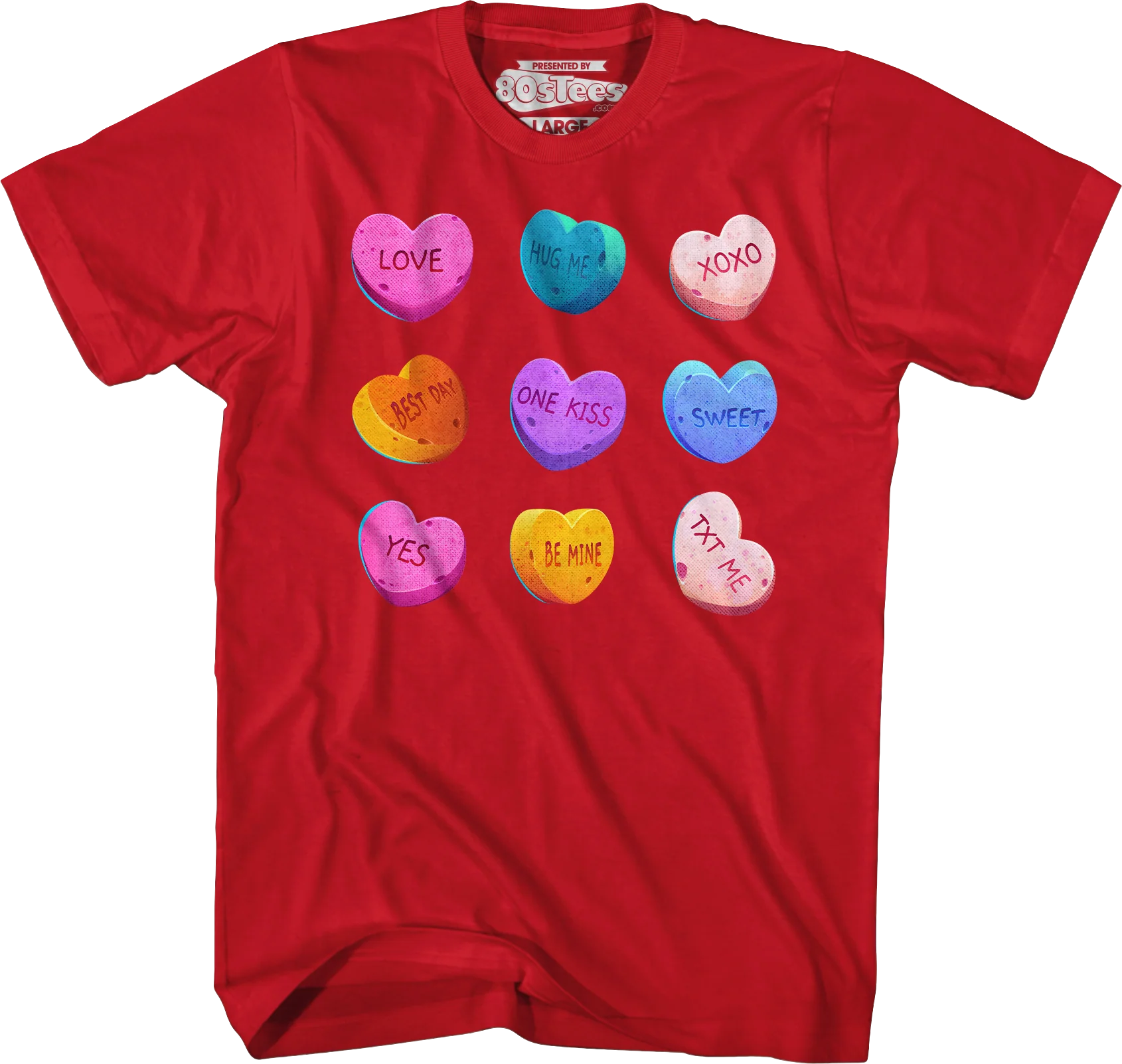 Valentine's Day Candy Hearts T-Shirt - Image 5