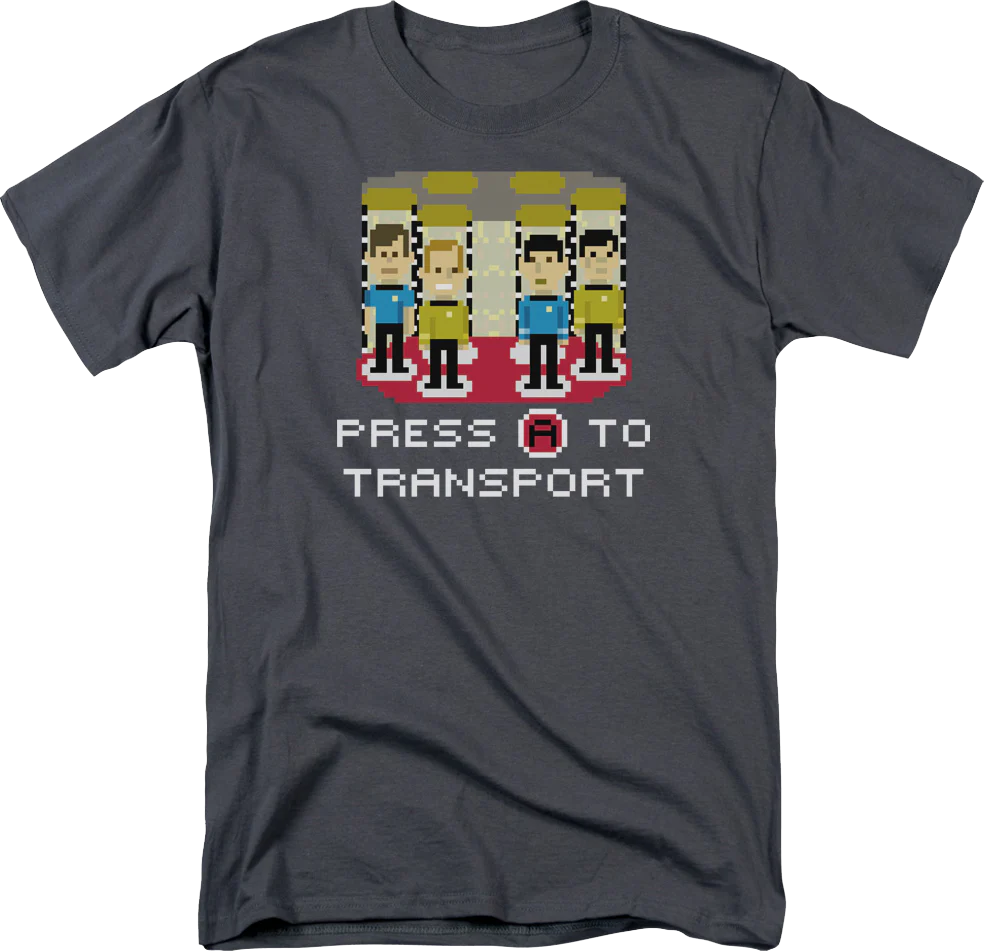 Video Game Transport Star Trek T-Shirt