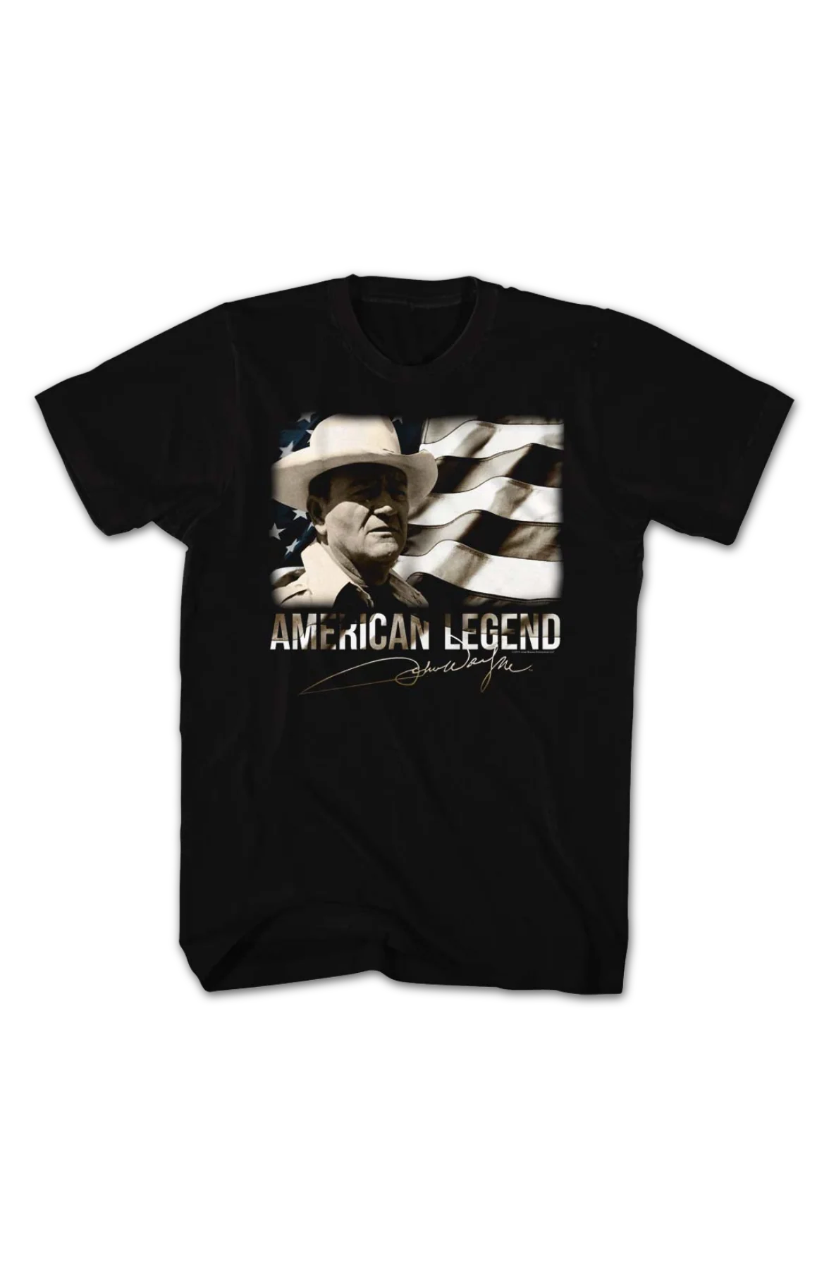 Vintage American Legend John Wayne T-Shirt - Image 2