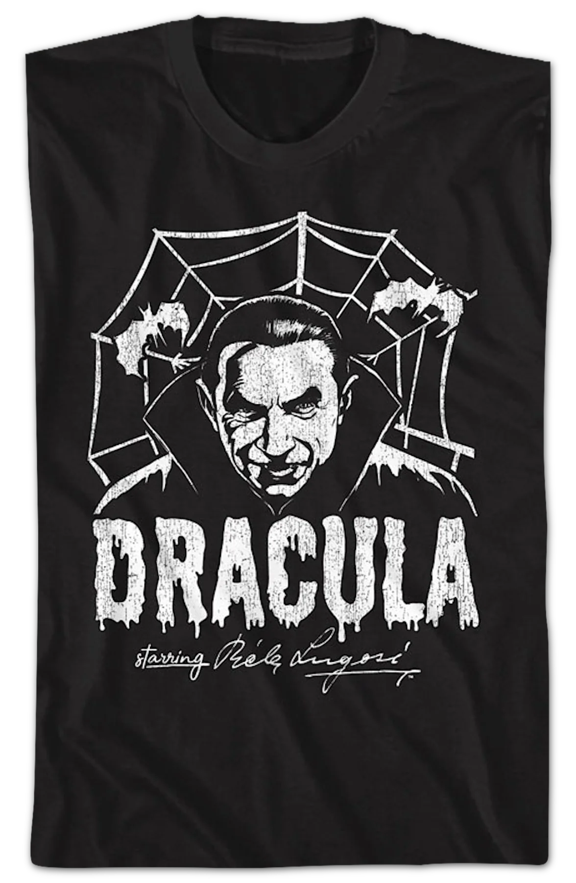 Vintage Dracula Starring Bela Lugosi T-Shirt - Image 2