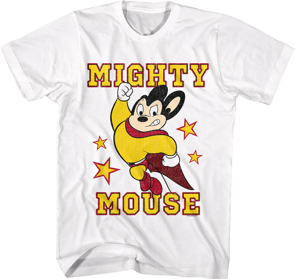 Vintage Hero Pose Mighty Mouse T-Shirt