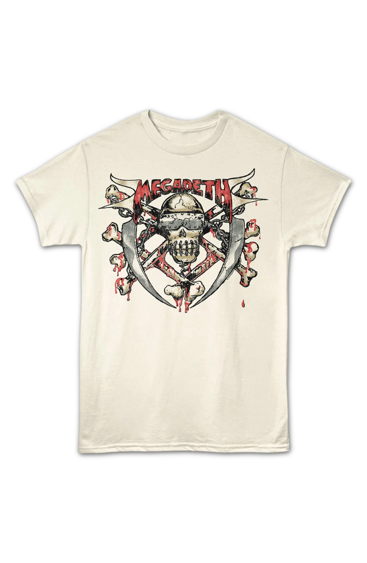 Vintage Skull & Bones Megadeth T-Shirt - Image 2