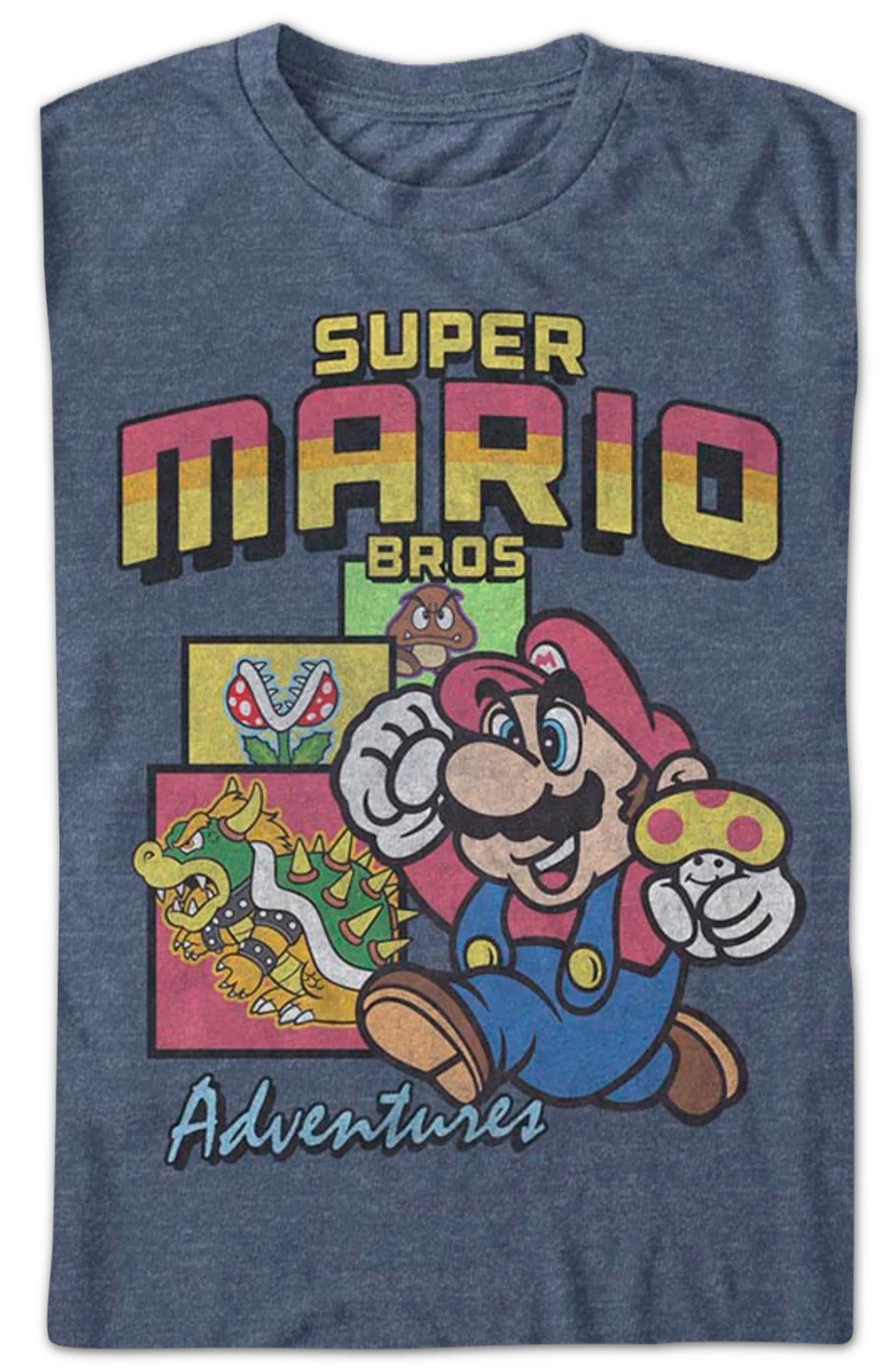 Vintage Super Mario Bros. Adventures Nintendo T-Shirt - Image 2
