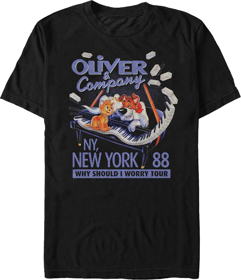 Why Should I Worry Tour Oliver and Company Disney T-Shirt