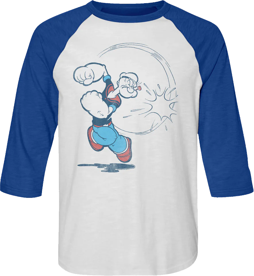 Wind-Up Punch Popeye Raglan Baseball Shirt