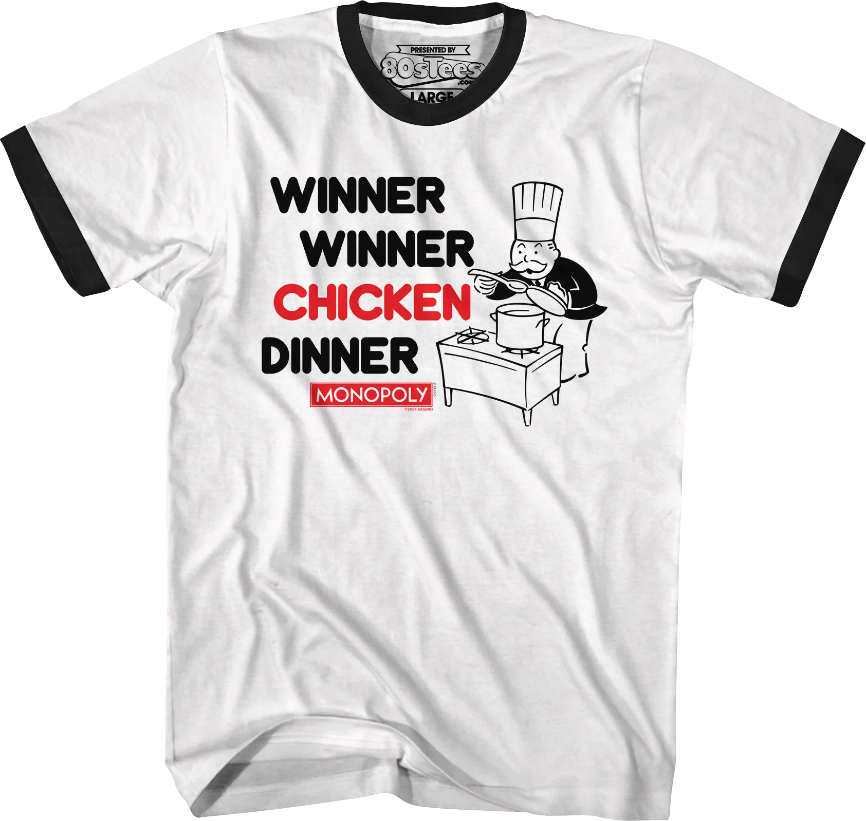 Winner Winner Chicken Dinner Monopoly T-Shirt - Image 3