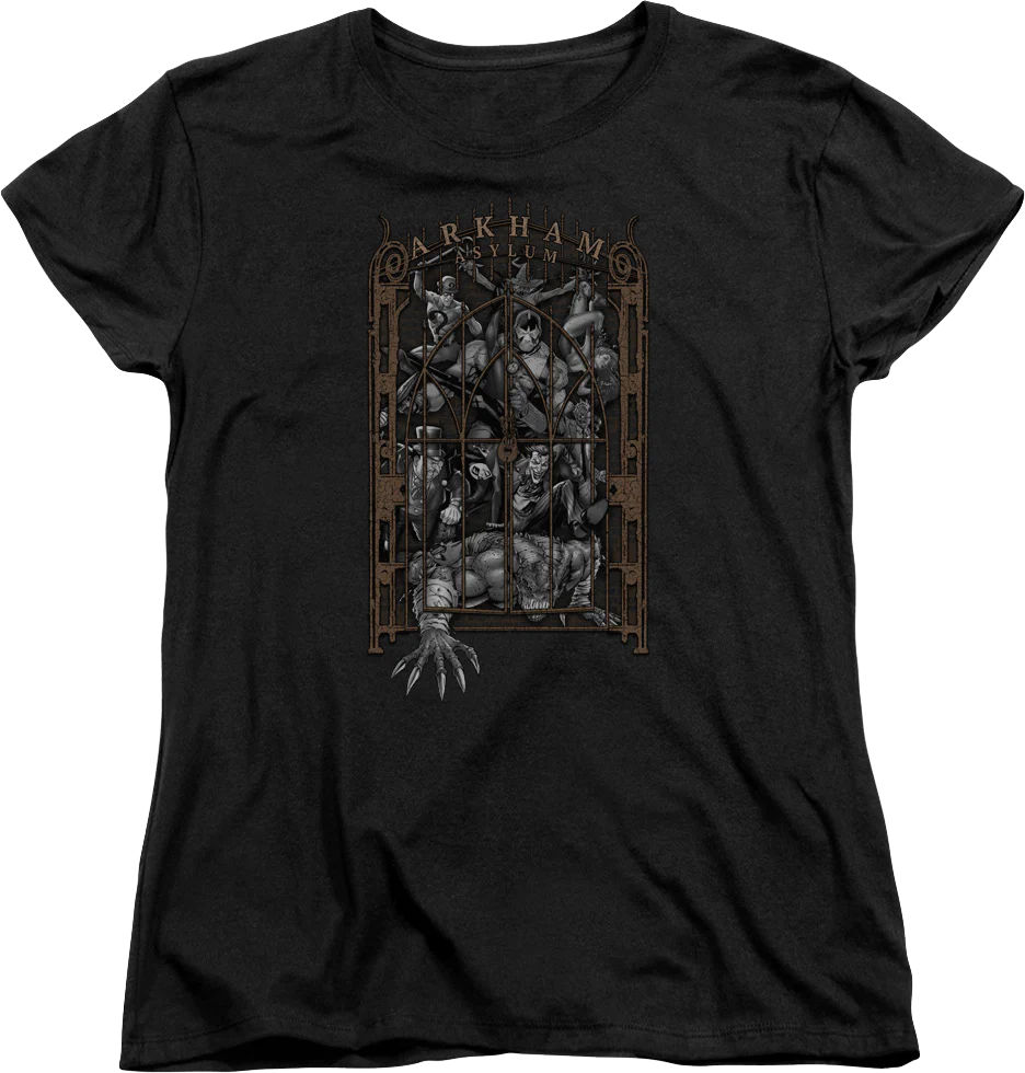 Womens Arkham Asylum Batman Shirt