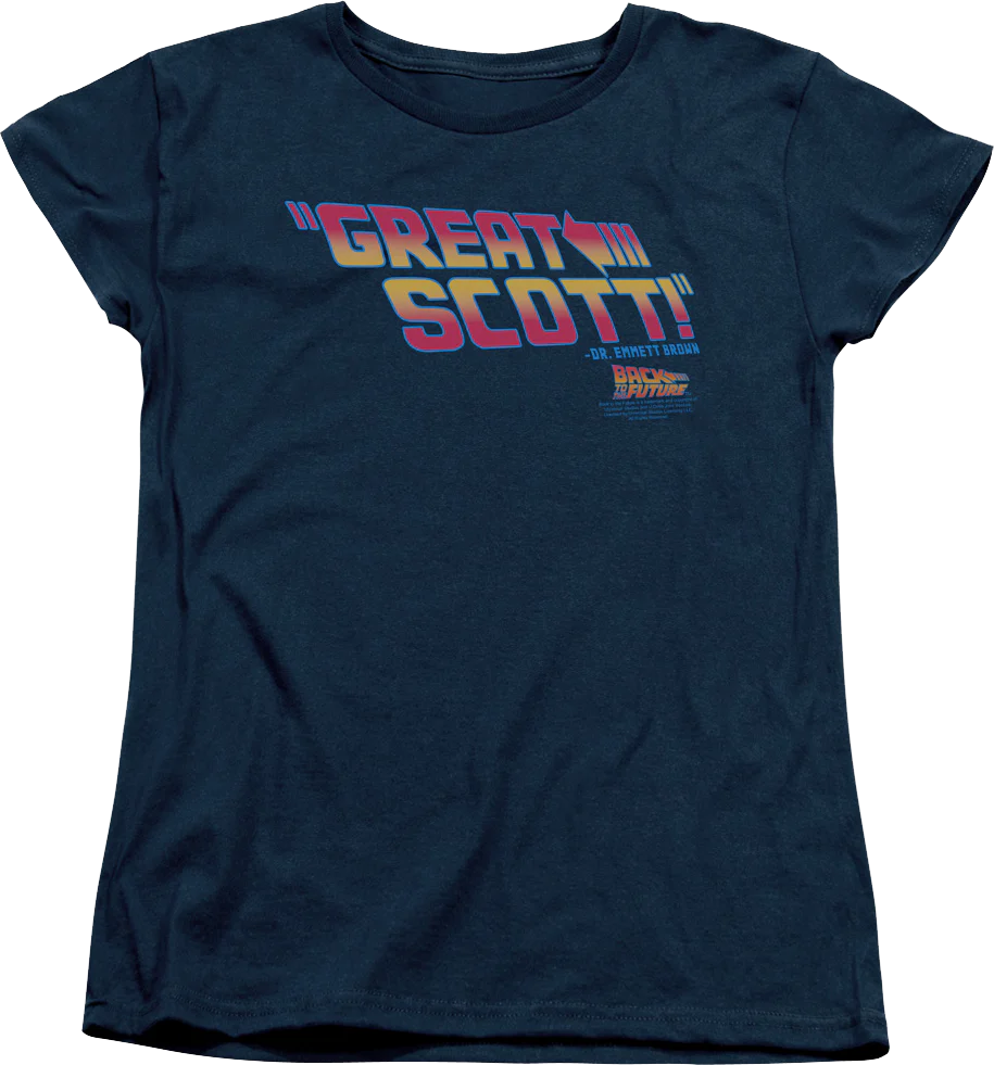 Womens Back To The Future Great Scott Shirt