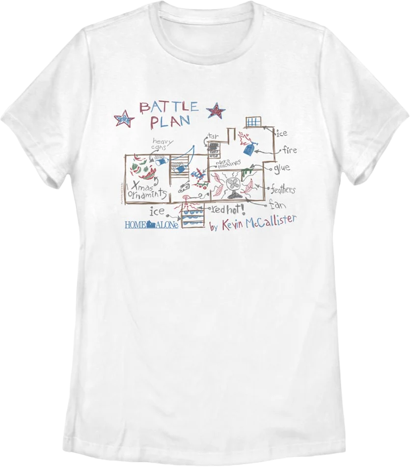 Womens Battle Plan Home Alone Shirt