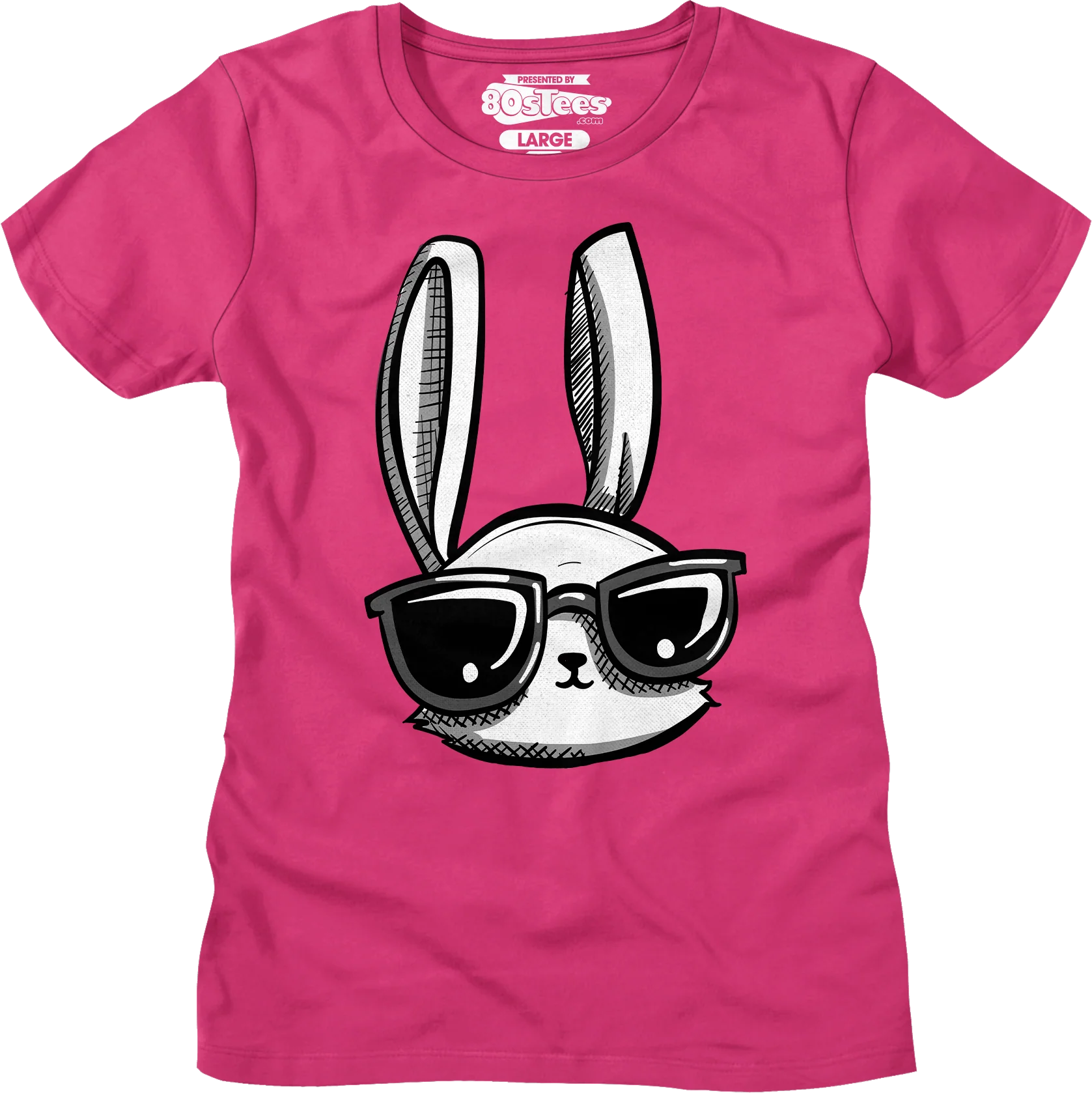 Womens Cool Easter Bunny Shirt - Image 7