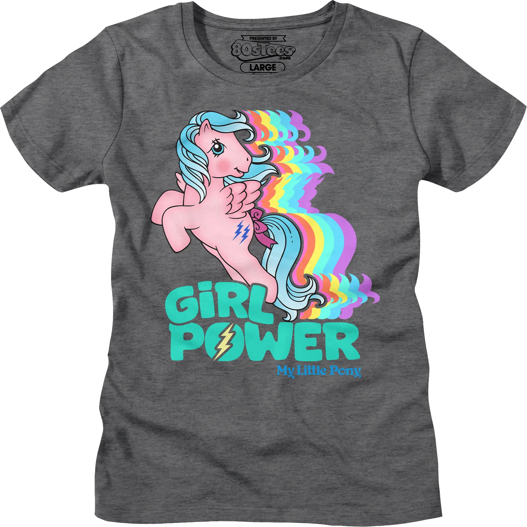 Womens Firefly Girl Power Rainbow My Little Pony Shirt - Image 3