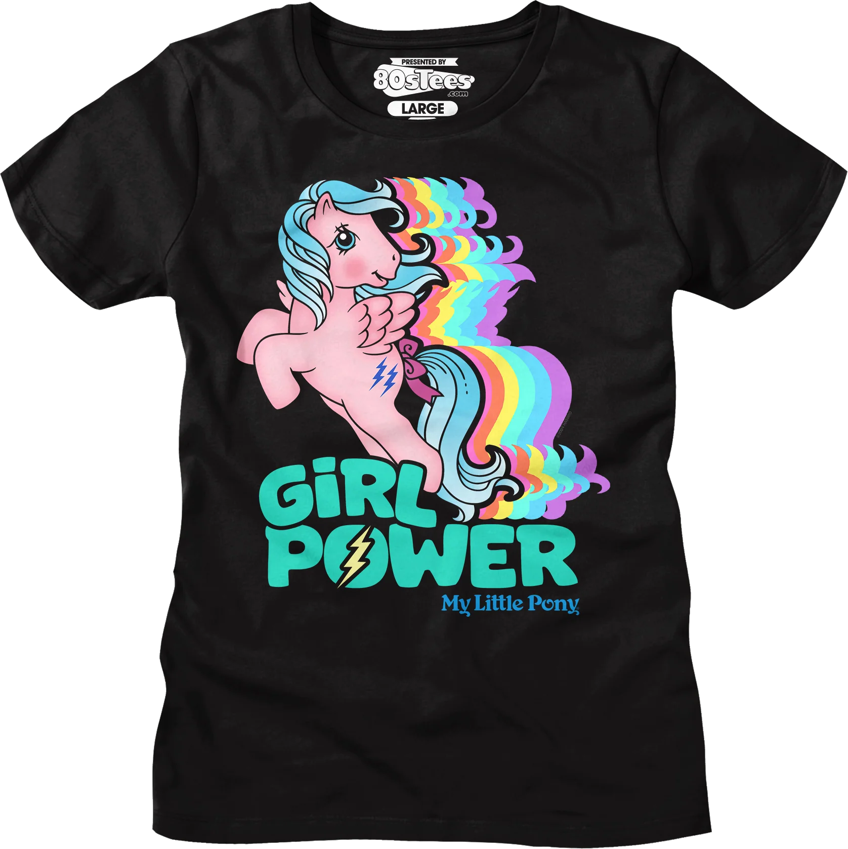 Womens Firefly Girl Power Rainbow My Little Pony Shirt - Image 5