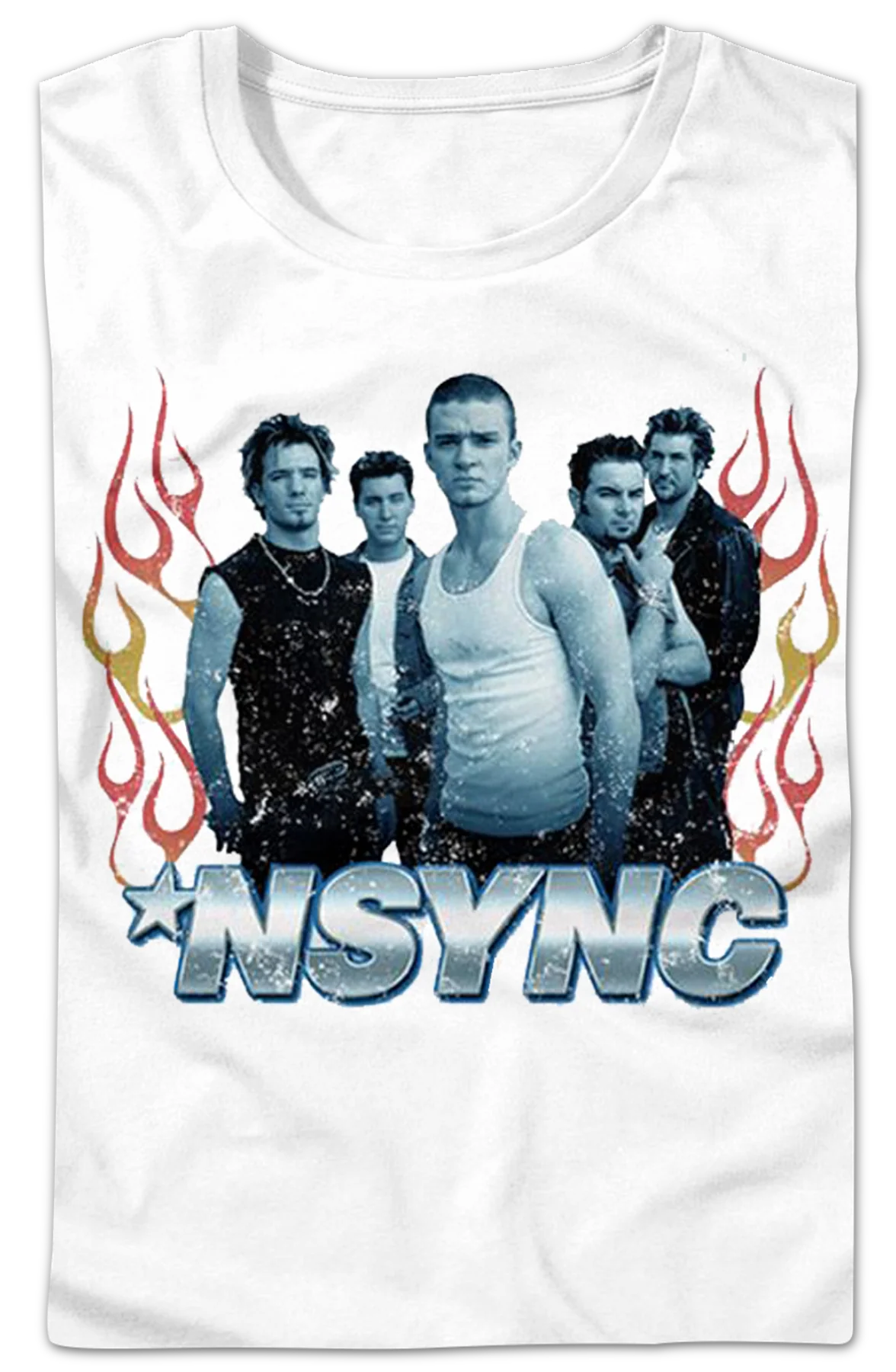 Womens Flames NSYNC Shirt - Image 2