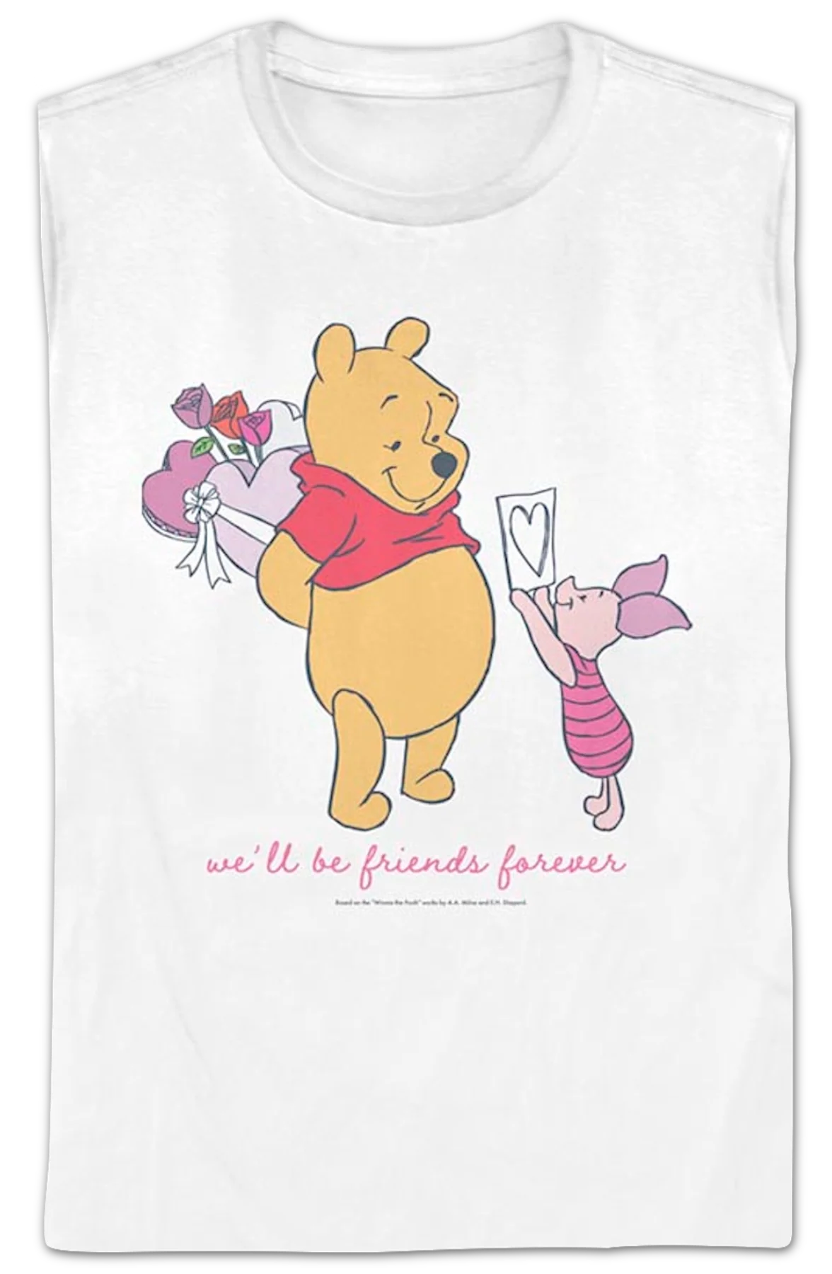 Womens Friends Forever Winnie The Pooh Shirt - Image 2