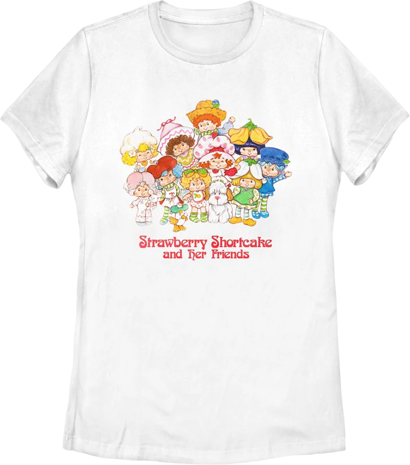 Womens Friends Strawberry Shortcake Shirt