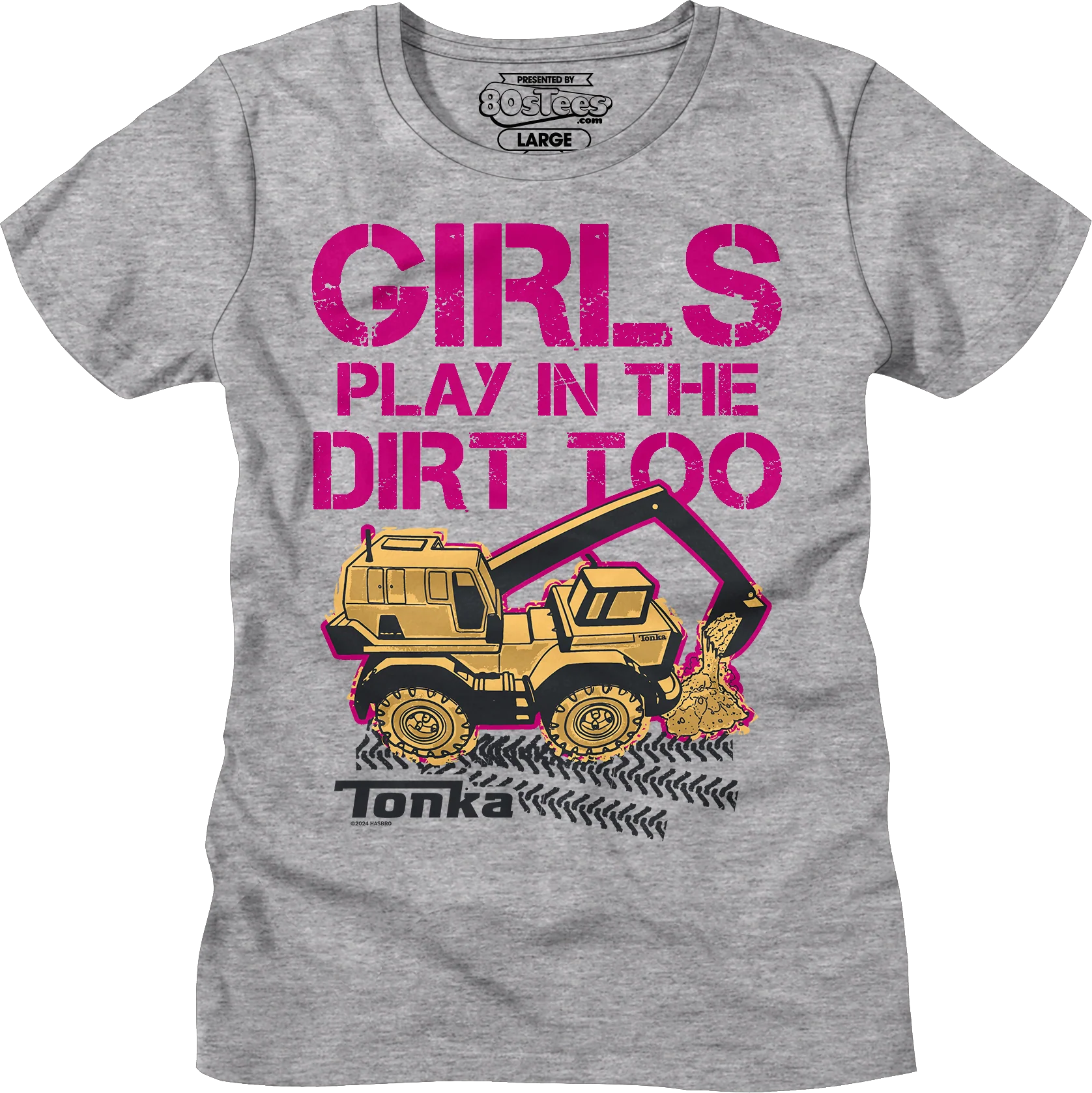 Womens Girls Play In The Dirt Too Tonka Shirt - Image 3