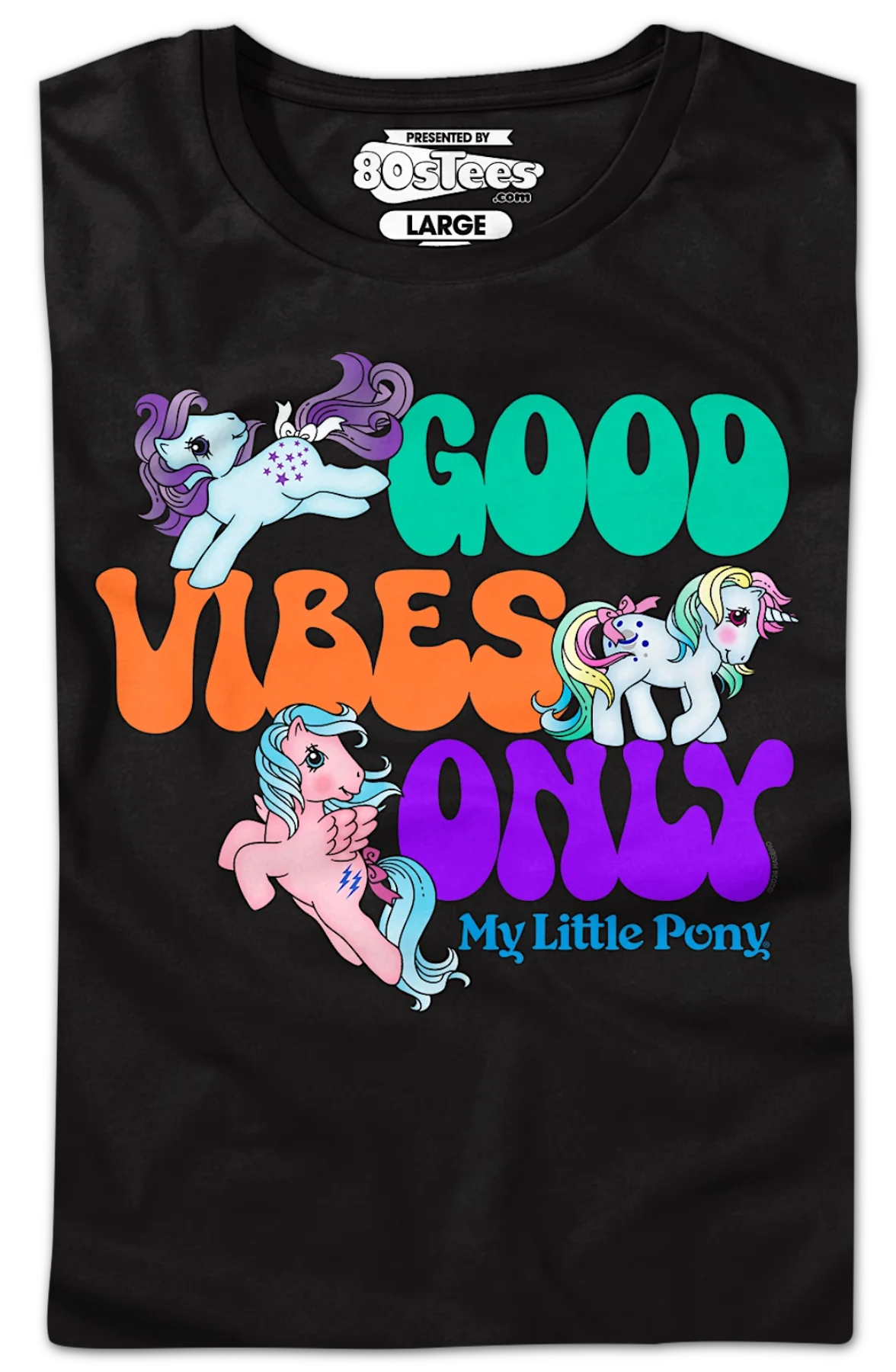 Womens Good Vibes Only My Little Pony Shirt - Image 2