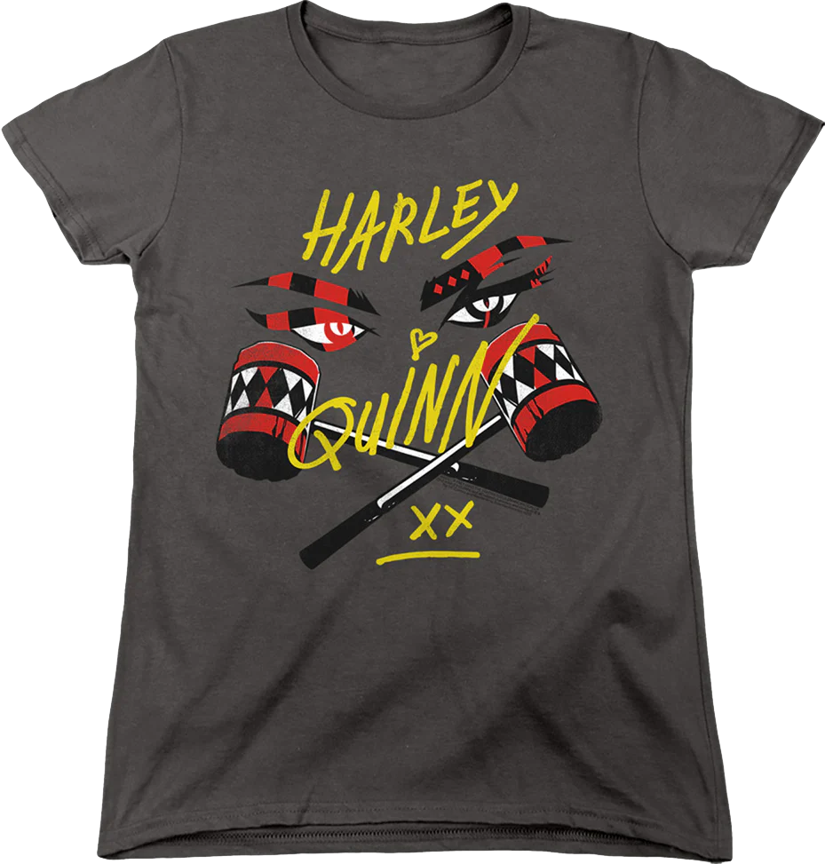 Womens Harley Quinn Eyes Birds Of Prey Shirt