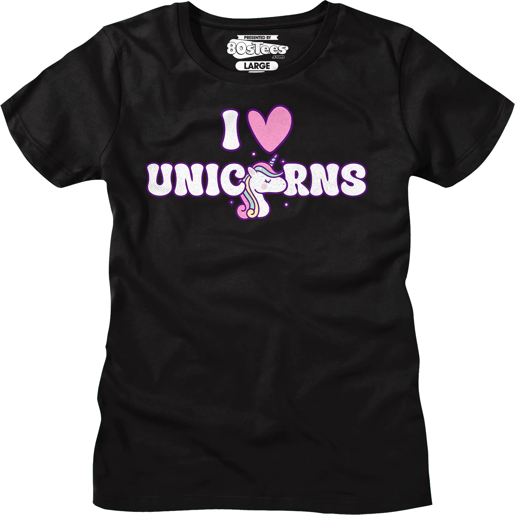 Womens I Love Unicorns Shirt - Image 5