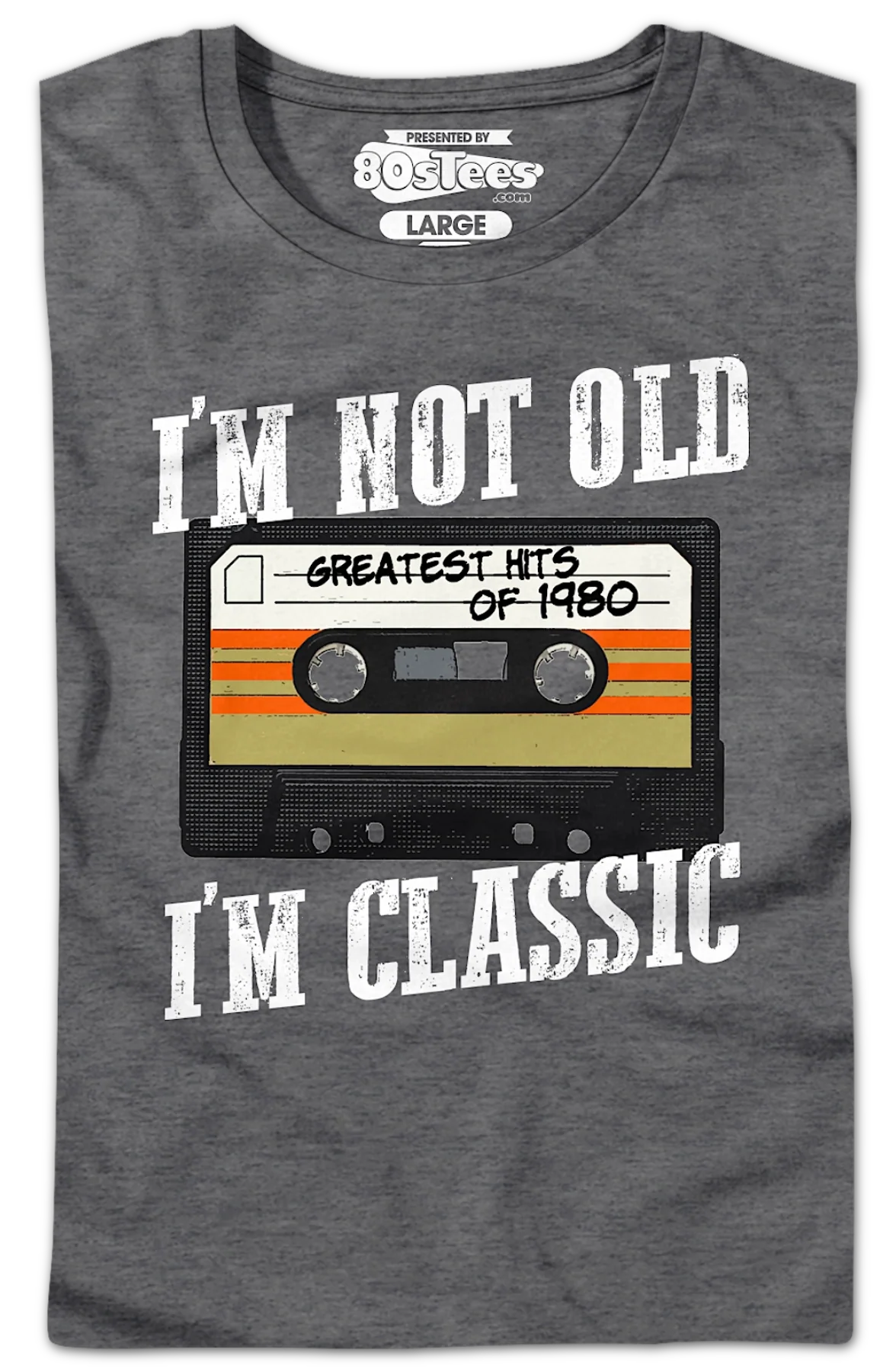 Womens I'm Not Old I'm Classic Greatest Hits Of 1980 Shirt - Image 2