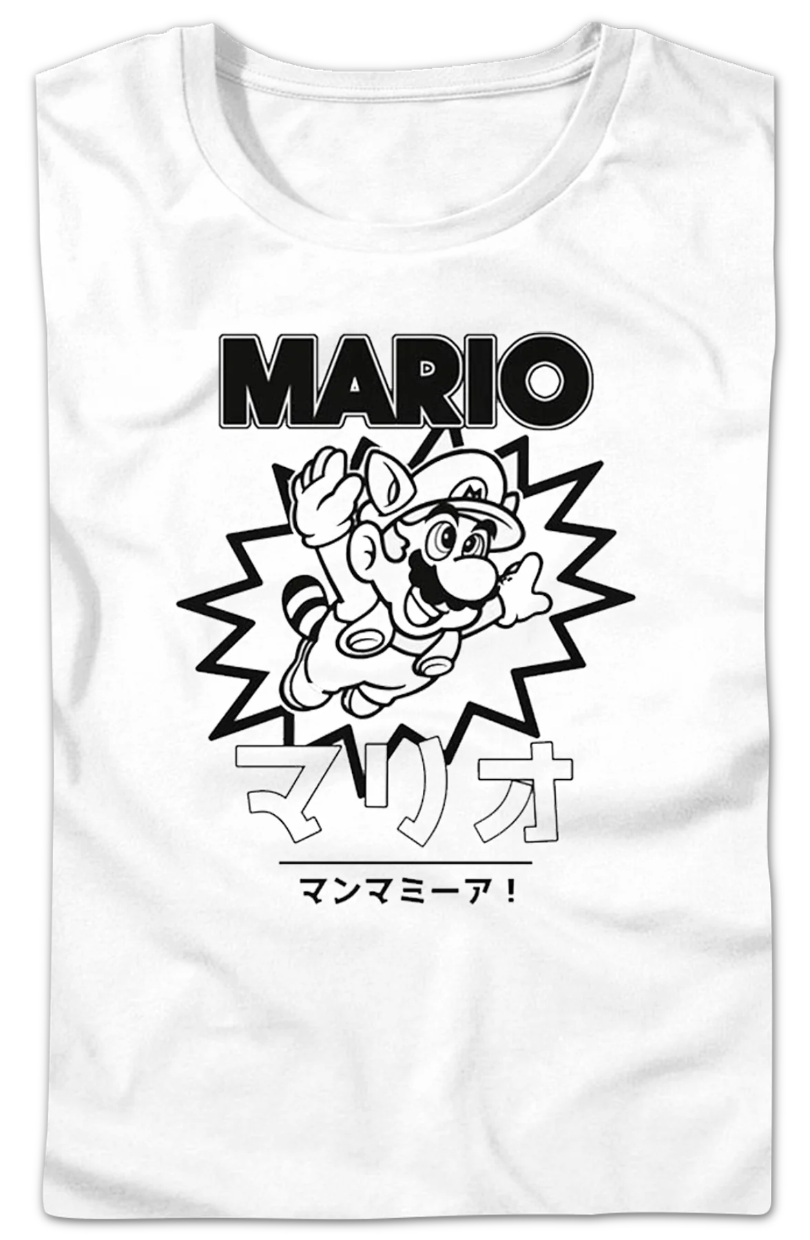Womens Japanese Raccoon Mario Nintendo Shirt - Image 2