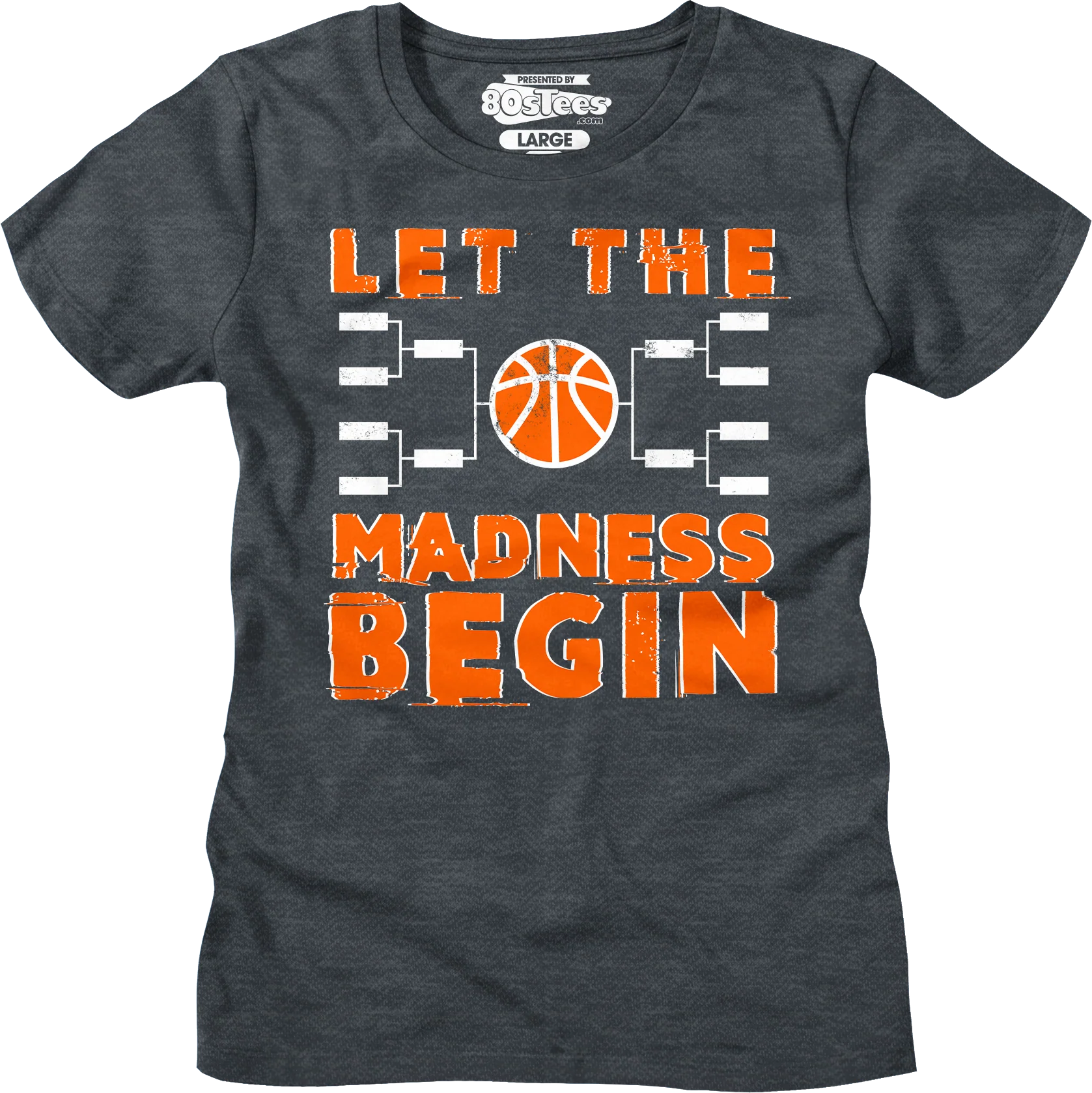 Womens Let The Madness Begin March Madness Shirt - Image 3