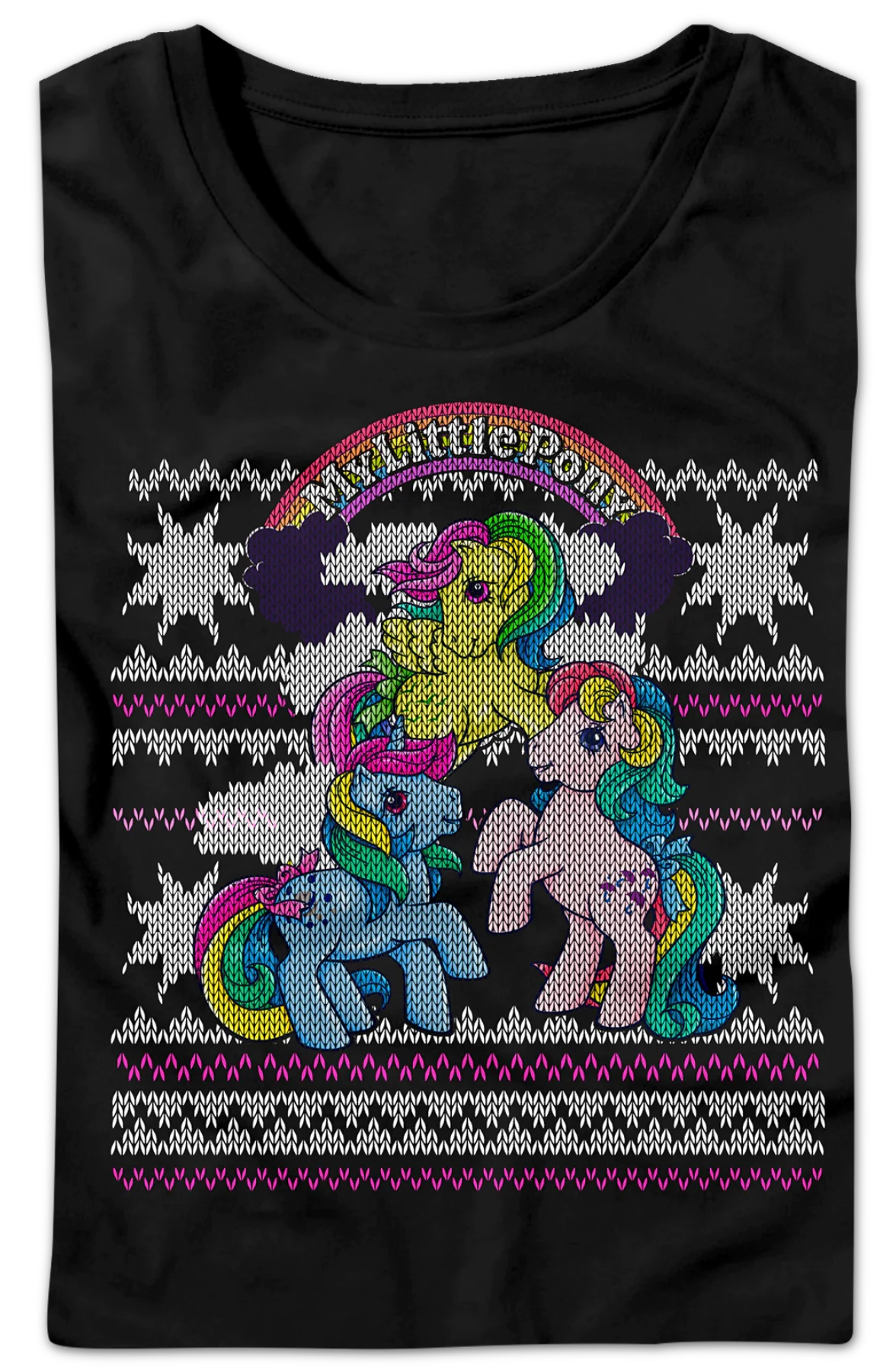 Womens My Little Pony Faux Knit Christmas Shirt - Image 2