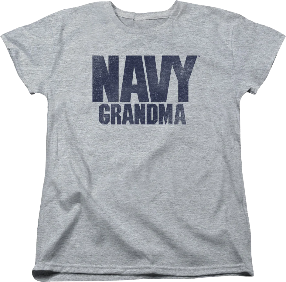 Womens Navy Grandma Shirt