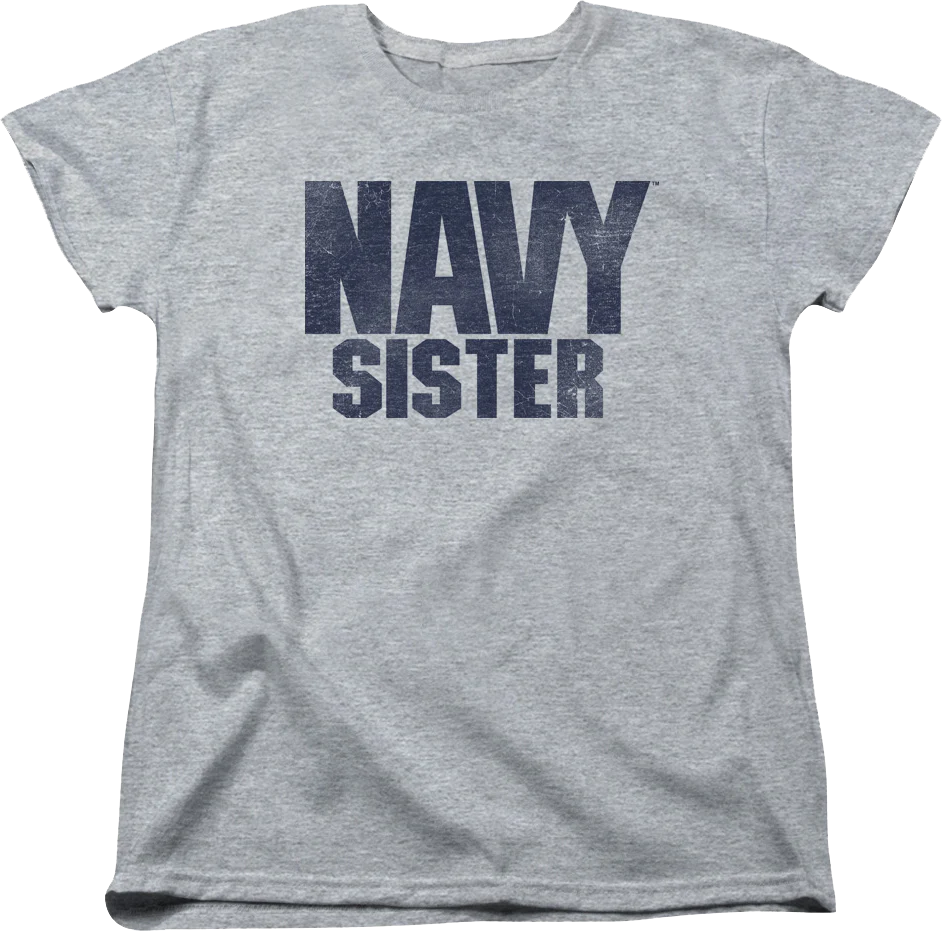 Womens Navy Sister Shirt