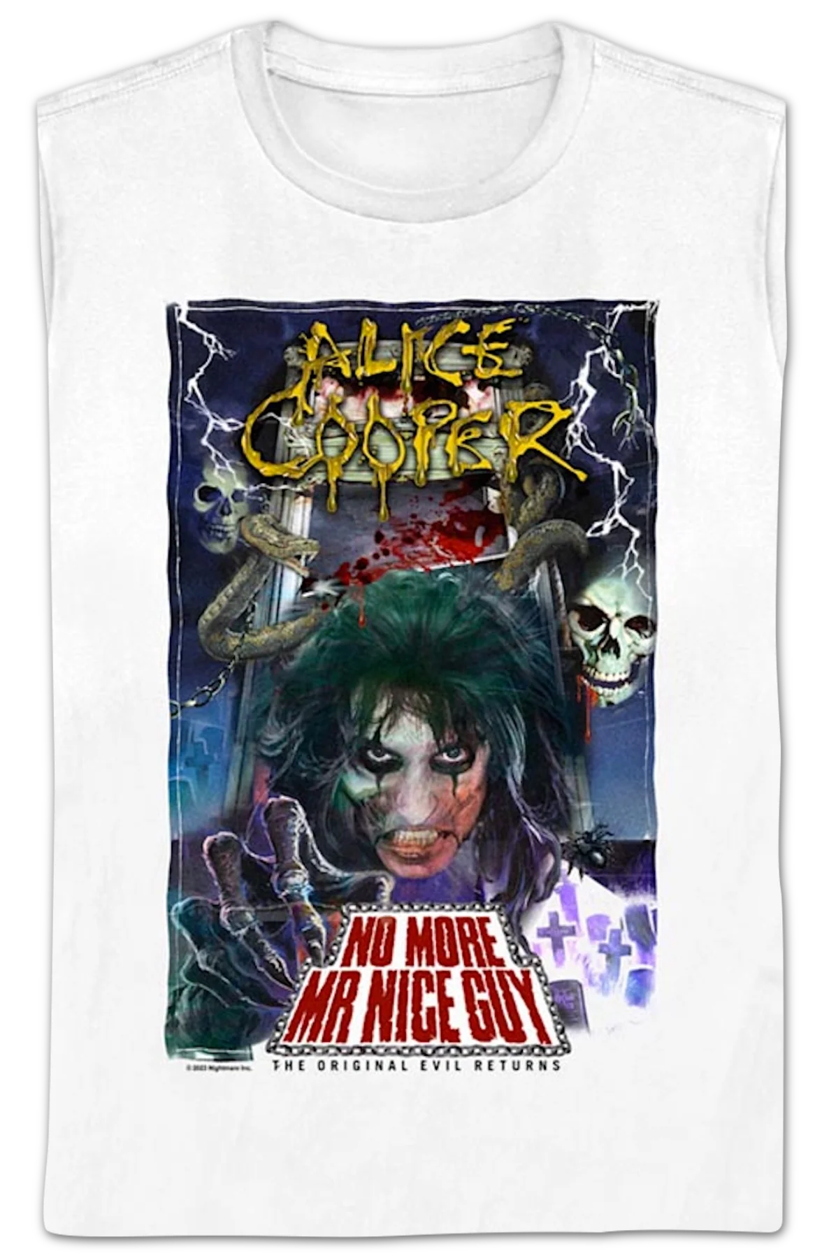 Womens No More Mr. Nice Guy Alice Cooper Shirt - Image 2