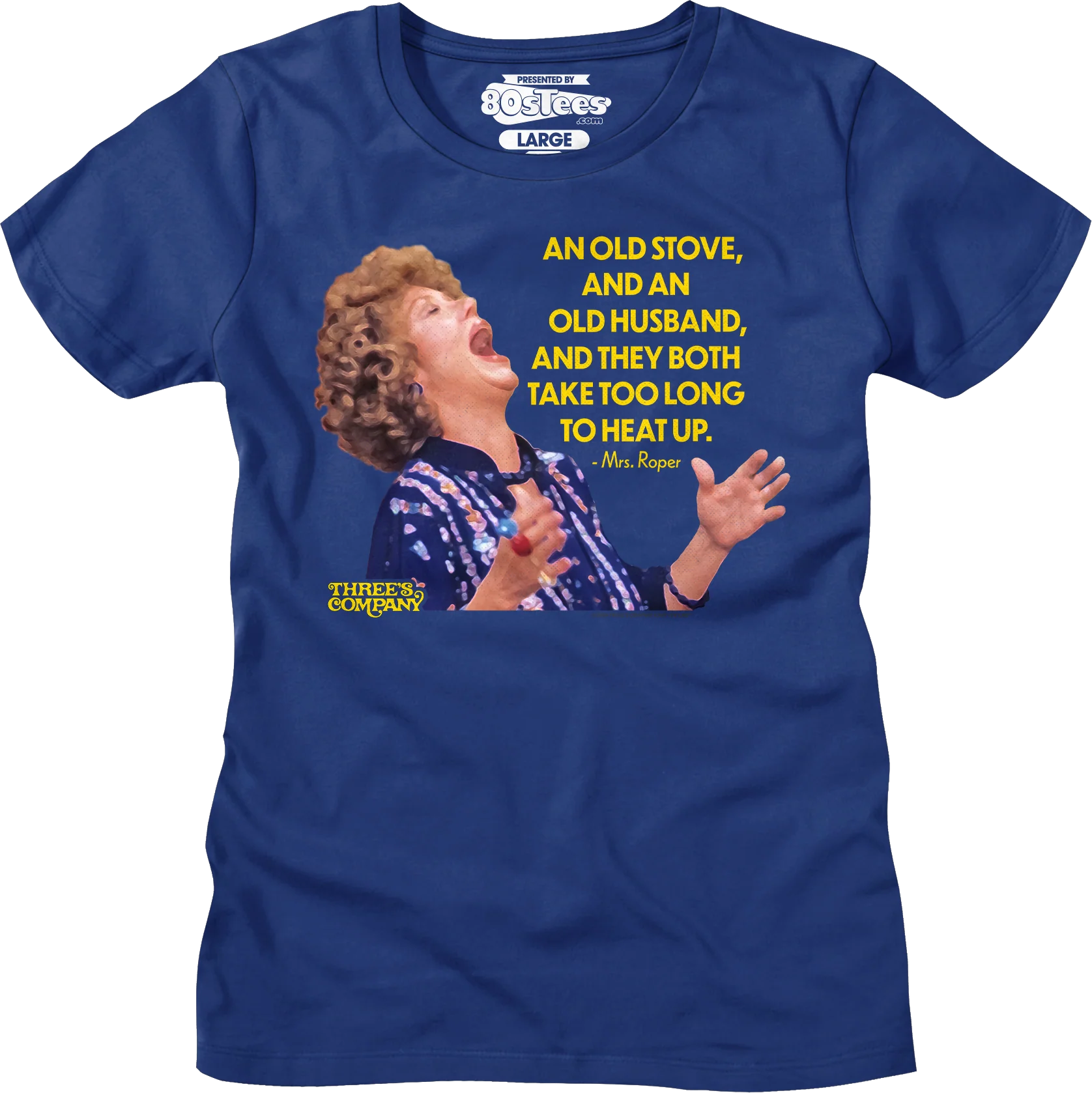 Womens Old Stove Old Husband Three's Company Shirt - Image 5