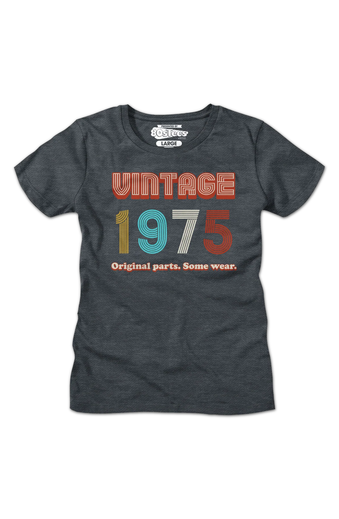 Womens Original Parts Some Wear Vintage 1975 Shirt - Image 2