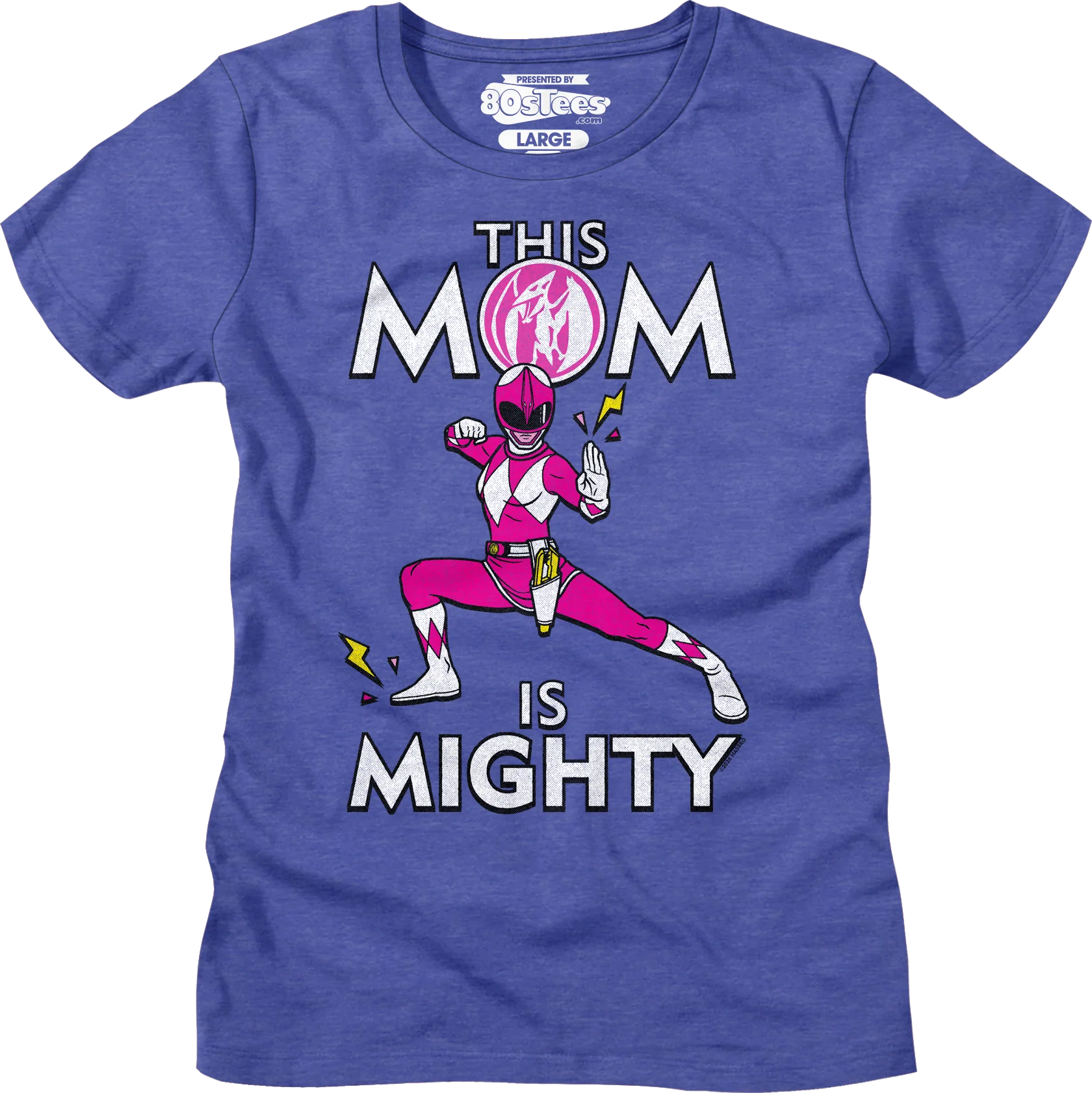 Womens Pink Ranger This Mom Mighty Morphin Power Rangers Shirt - Image 5