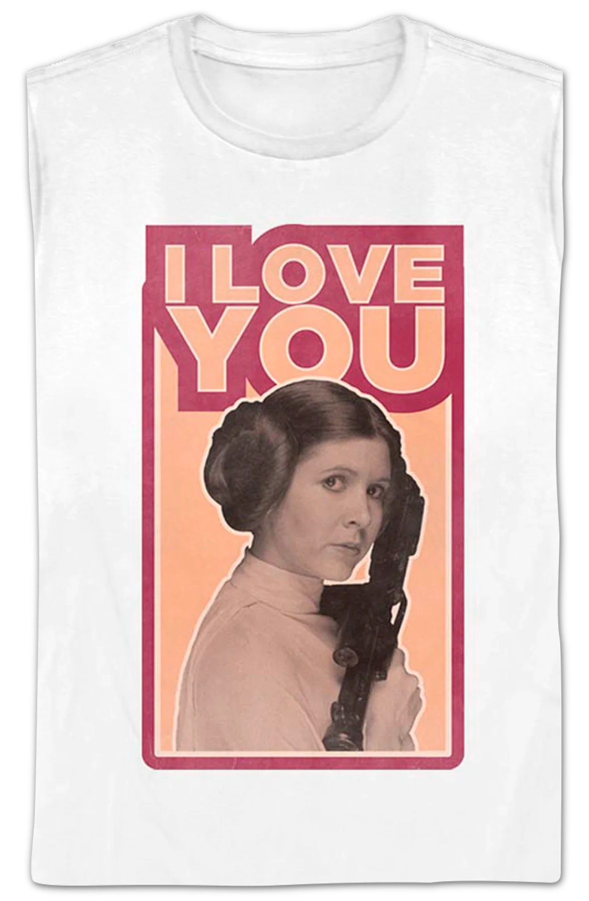 Womens Princess Leia I Love You Star Wars Shirt - Image 2