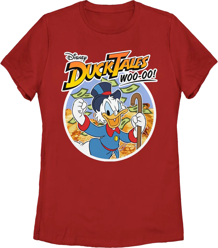 Womens Scrooge McDuck Money Vault DuckTales Shirt