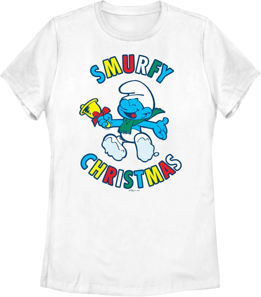Womens Smurfy Christmas Smurfs Shirt