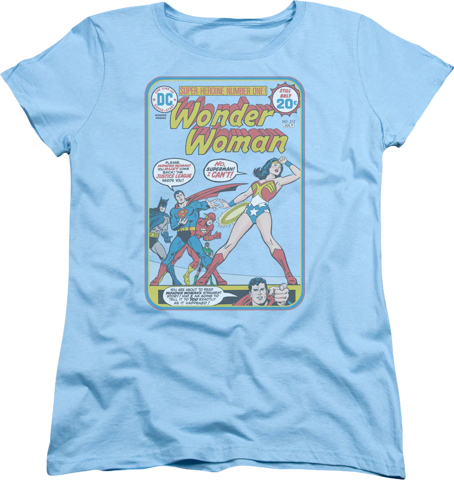 Womens Super-Heroine Number One Wonder Woman Shirt