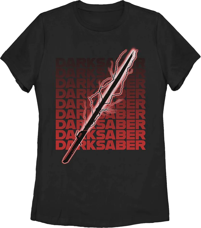 Womens The Mandalorian Electrical Darksaber Star Wars Shirt
