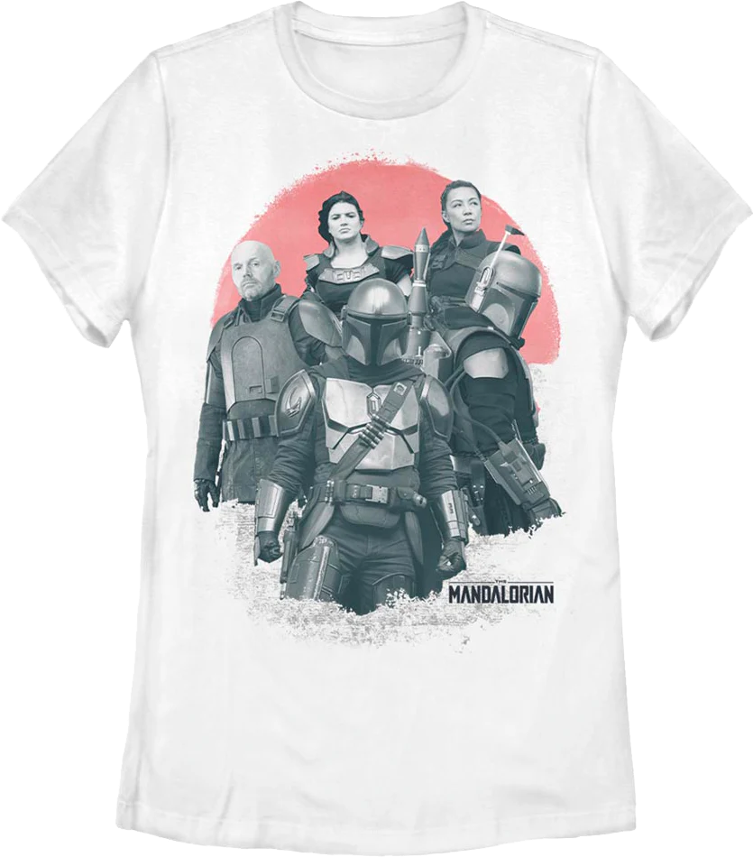 Womens Tragedy Collage The Mandalorian Star Wars Shirt