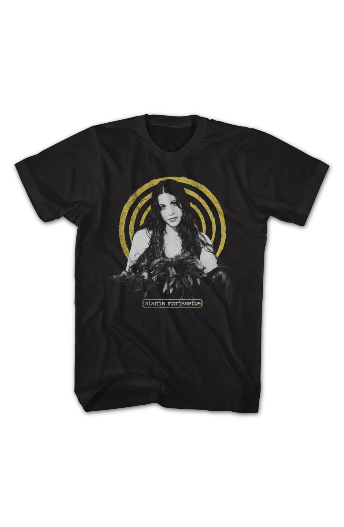 Yellow Spiral Alanis Morissette T-Shirt - Image 2