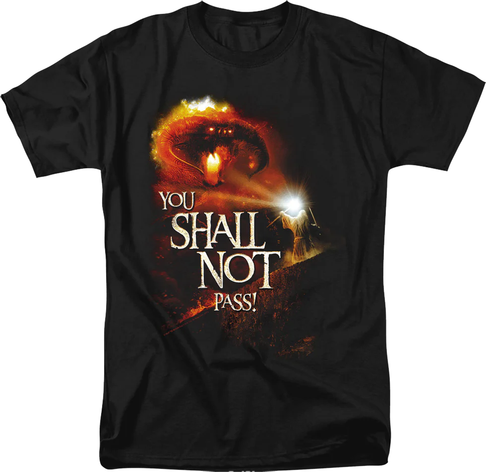 You Shall Not Pass Lord of the Rings T-Shirt
