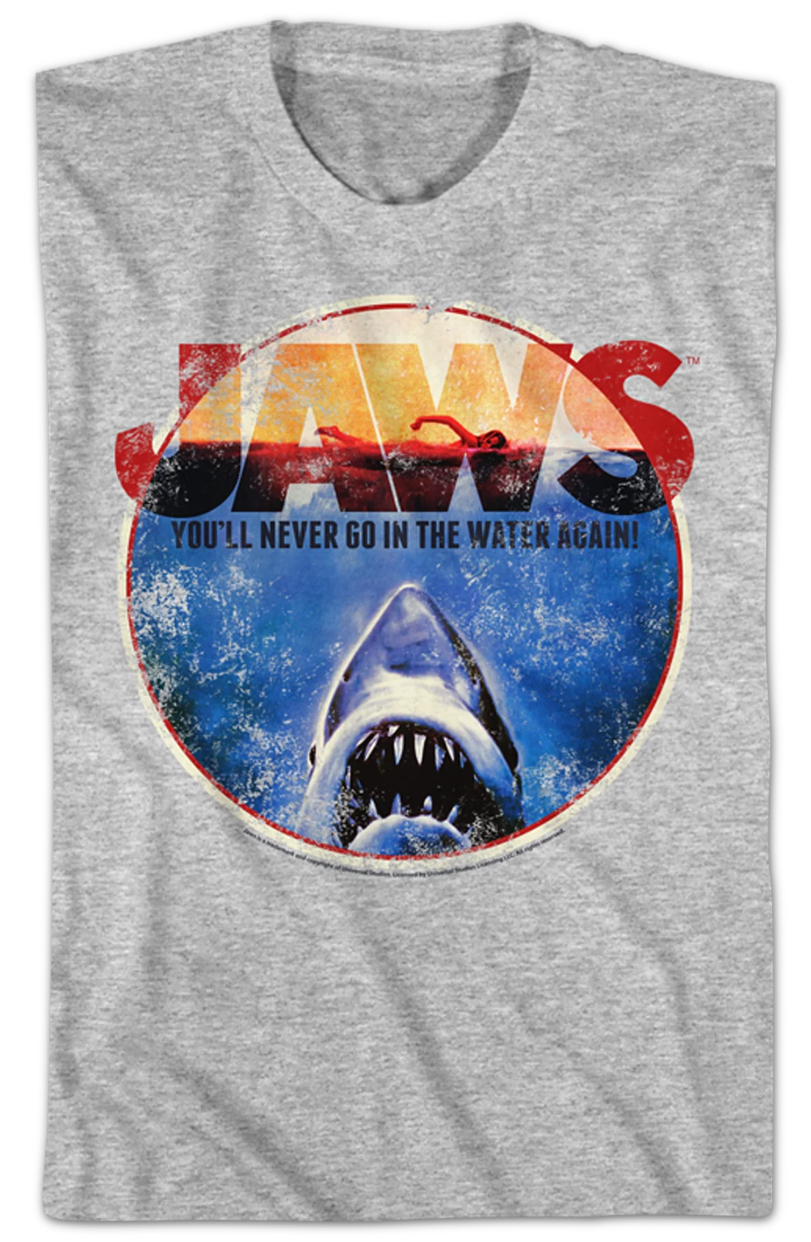You'll Never Go In The Water Again Jaws T-Shirt - Image 2