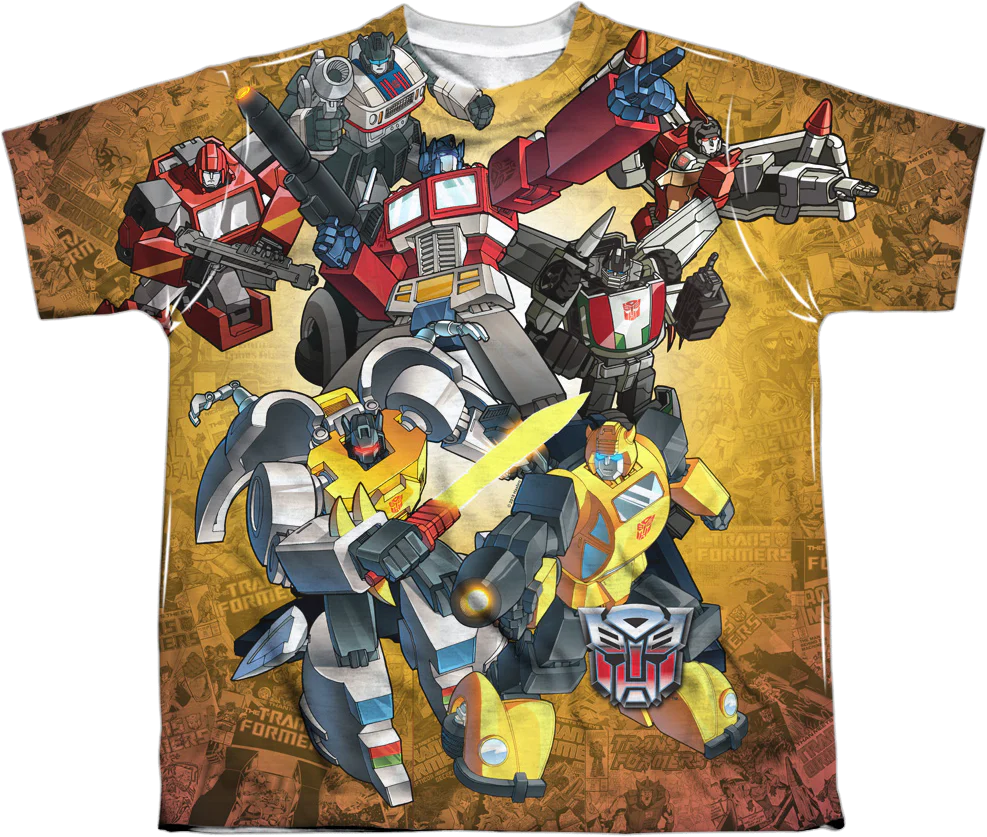 Youth Autobots Battle Decepticons Transformers Shirt