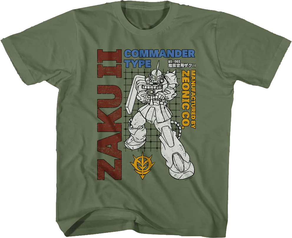 Youth Zaku II Gundam Shirt